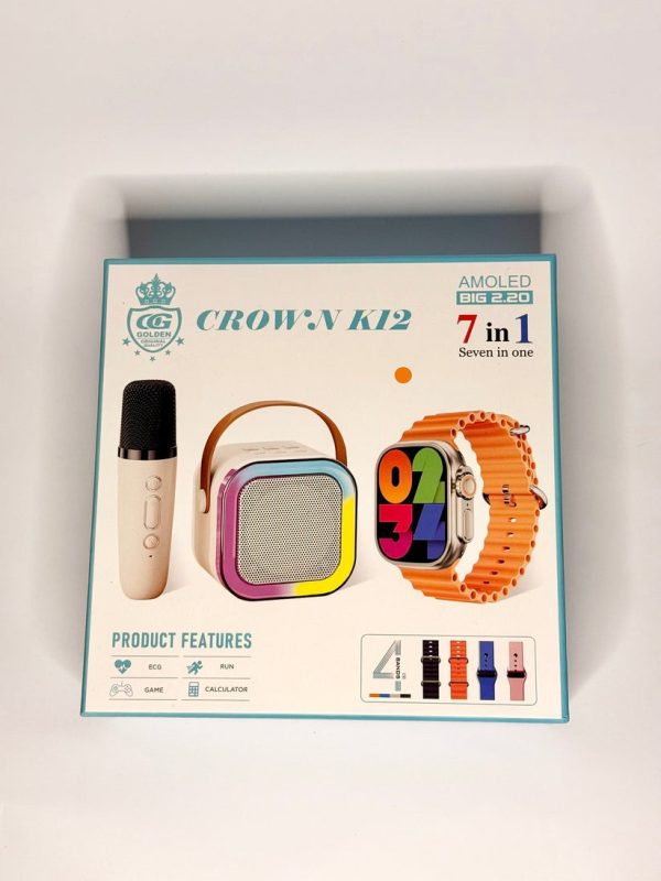 Crown K12 Watch & Speaker Set – Best Quality Speaker Set & Watch Set