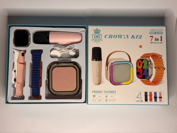 Crown K12 Watch & Speaker Set – Best Quality Speaker Set & Watch Set