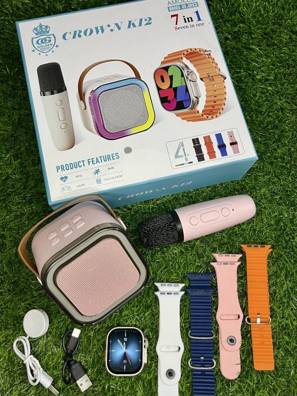 Crown K12 Watch & Speaker Set – Best Quality Speaker Set & Watch Set