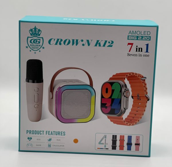 Crown K12 Watch & Speaker Set – Best Quality Speaker Set & Watch Set