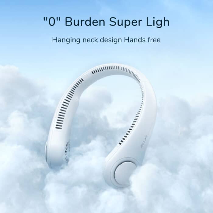 Portable Neck Fan Electric Wireless Fan Rechargeable USB Mini Fan Bladeless Personal Fans Hanging Neck Cooler for Outdoor Sports