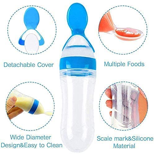 Silicone Bottle Feeding Baby Spoon Feeder