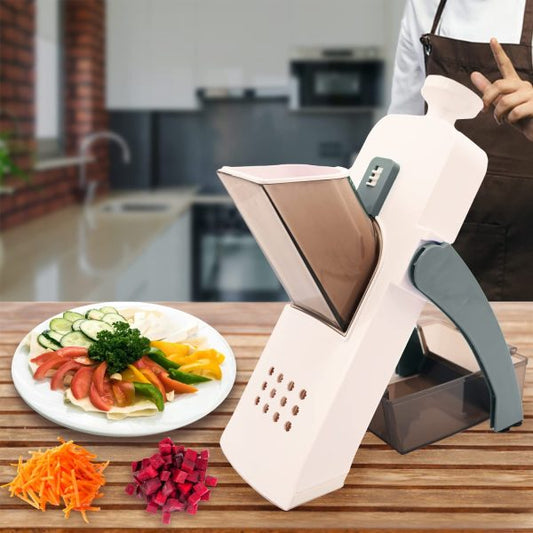 High Quality 5 In 1 Mandoline Vegetable Slicer Food Chopper, Vegetable Cutter, Quick Fruit Dicer High Quality