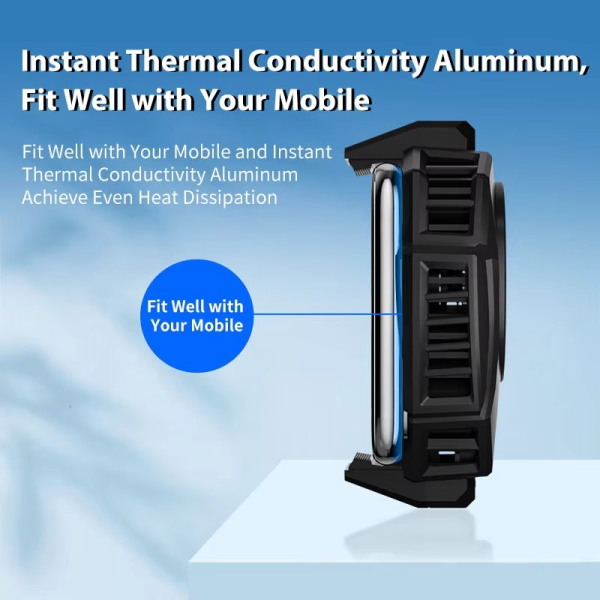 Memo Dl05 Portable Semiconductor Phone Cooler Fan – Multi-function Gaming Cooling Device | Best Quality Fan For Gaming