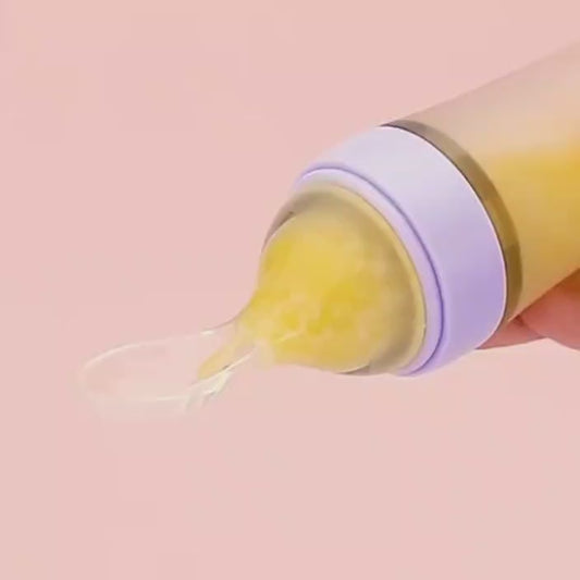 Silicone Bottle Feeding Baby Spoon Feeder